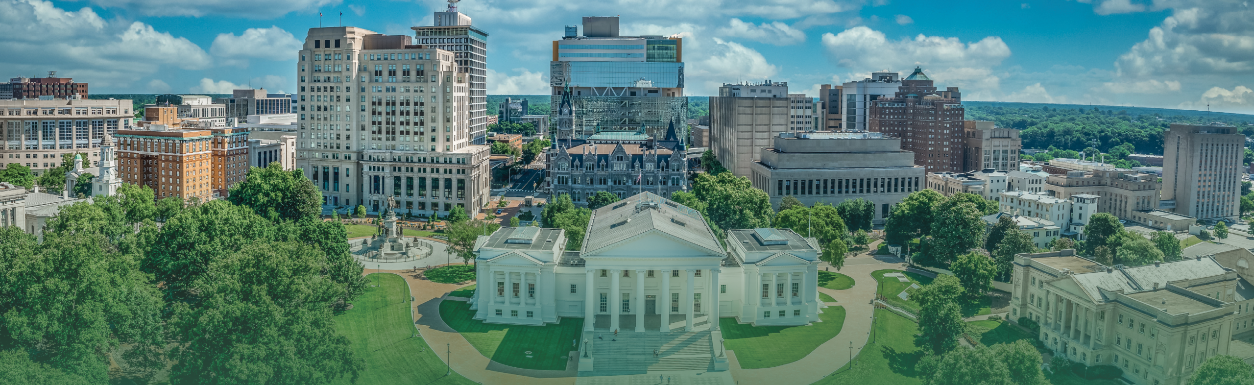 Virginia State Capitol Building with the City of Richmond in the Background